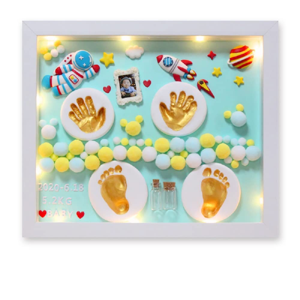TOYANDONA 12 Pcs Baby Hundred Days Inkpad Hand Footprint Clay Molds Hand  Print Decorations Baby Hand Print Casting Kit Baby Keepsake Print Kit Baby
